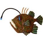 Anglerfish - Copper Metal Art Sculpture by Gary Regner